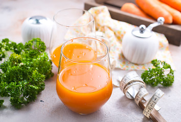 Image showing carrot juice