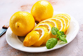 Image showing Fresh lemons 