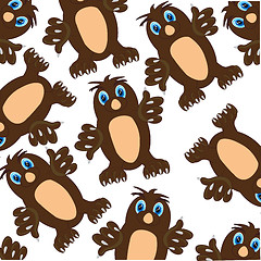 Image showing Animal mole pattern on white background is insulated