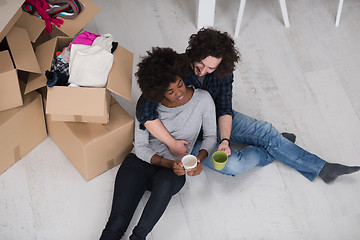 Image showing Relaxing in new house