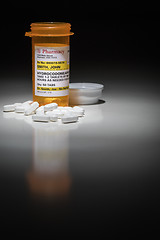 Image showing Hydrocodone Pills and Prescription Bottle with Non Proprietary L