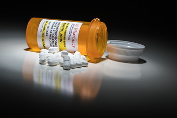 Image showing Hydrocodone Pills and Prescription Bottle with Non Proprietary L