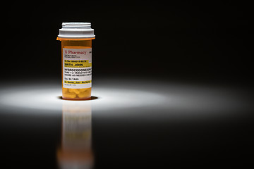 Image showing Hydrocodone Pills and Prescription Bottle with Non Proprietary L