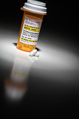 Image showing Hydrocodone Pills and Prescription Bottle with Non Proprietary L