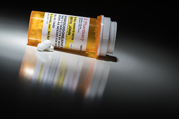 Image showing Hydrocodone Pills and Prescription Bottle with Non Proprietary L