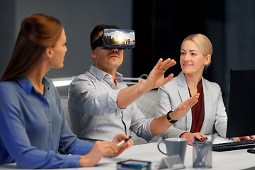 Image showing developers with virtual reality headset at office