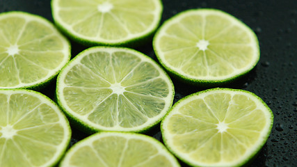 Image showing Slices of sour fresh lime 