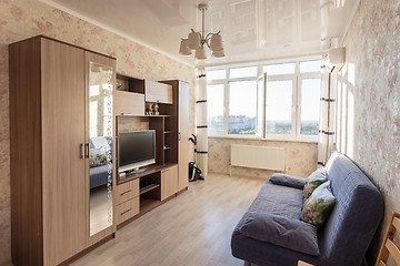 Image showing Interior of a small studio living room