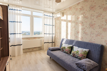 Image showing Interior of a small studio living room