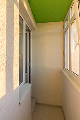 Image showing Small balcony of one-room apartment