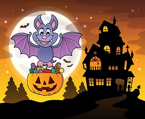 Image showing Halloween bat theme image 4