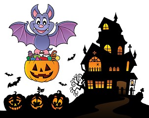 Image showing Halloween bat theme image 9