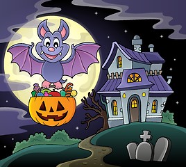 Image showing Halloween bat theme image 6
