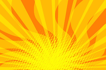 Image showing yellow Sunny pop art background