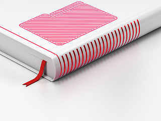 Image showing Business concept: closed book, Folder on white background