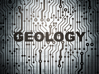 Image showing Science concept: circuit board with Geology