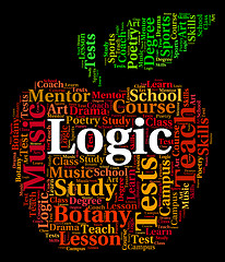 Image showing Logic Word Means Common Sense And Logical