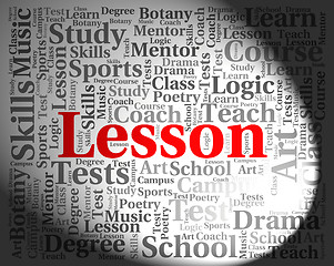 Image showing Lesson Word Means Sessions Lessons And Session