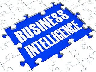 Image showing Business Intelligence Puzzle Shows Company\'s Opportunities