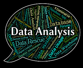 Image showing Data Analysis Means Analytic Text And Word