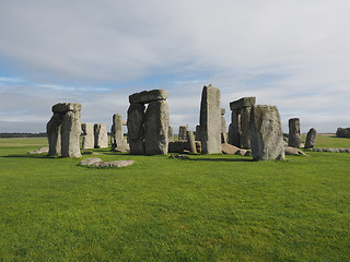 Image showing Stonehenge monument in Amesbury