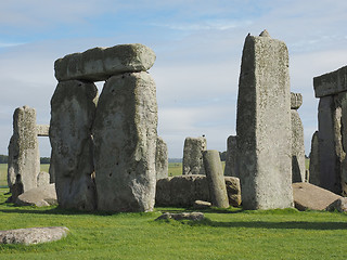 Image showing Stonehenge monument in Amesbury