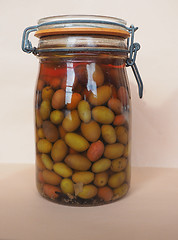 Image showing Olives vegetables in brine