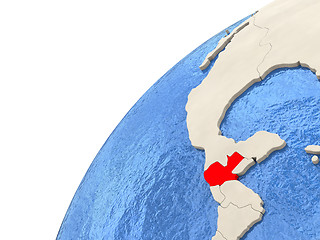 Image showing Guatemala on globe