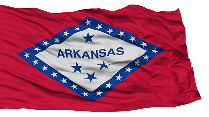 Image showing Isolated Arkansas Flag, USA state