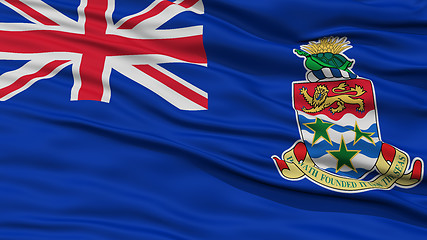 Image showing Closeup Cayman Islands Flag