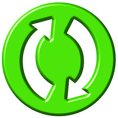 Image showing 3D Recycling Symbol