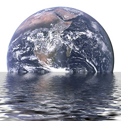 Image showing Sinking Earth