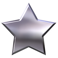 Image showing 3D Silver Star