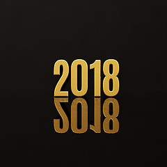 Image showing Happy New Year 2018 Text Design 3D Illustration