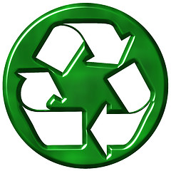 Image showing 3D Recycling Symbol