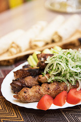 Image showing Grilled shish kebab