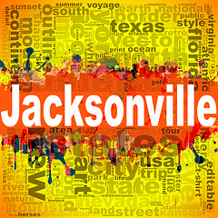 Image showing Jacksonville word cloud design