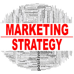 Image showing Marketing strategy word cloud