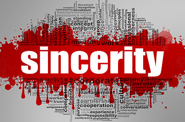 Image showing Sincerity word cloud.