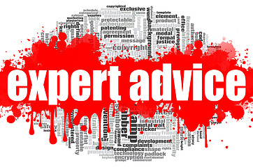 Image showing Expert advice word cloud