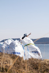 Image showing Collecting Plastic Waste