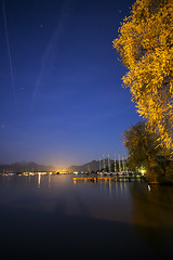 Image showing Chiemsee at night