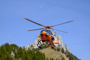 Image showing Mountain rescue helicopter