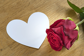 Image showing rose with heart