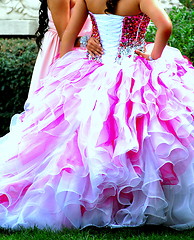 Image showing Quinceanera gowns.