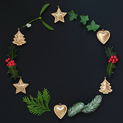 Image showing Abstract Christmas Wreath