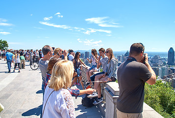 Image showing Scenic view of downtown Montreal