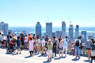 Image showing Scenic view of downtown Montreal