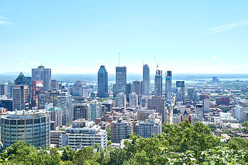 Image showing Scenic view of downtown Montreal