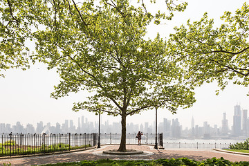 Image showing Boulevard east Hamilton Park New York city skyline view.